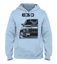 Load image into Gallery viewer, German Racing M3 E30 Tuners Hoodie #1957