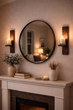 Load image into Gallery viewer, Rustic Wooden Wall Sconces – Handmade Candle Holders –  Plant Holders

