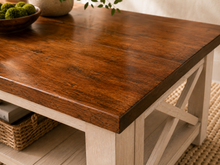 Load image into Gallery viewer, Handmade Solid Pine Coffee Table | Rustic Farmhouse Living Room Table
