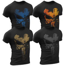 Load image into Gallery viewer, 4 Pack Men's Military Punisher T Shirt

