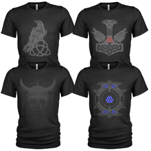 Load image into Gallery viewer, Men's Crew Neck Vikings T-Shirt 4 Pack

