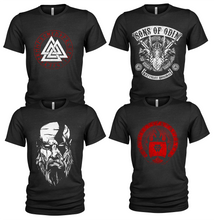 Load image into Gallery viewer, Men's Crew Neck Vikings T-Shirt 4 Pack
