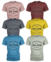 Load image into Gallery viewer, 6 Pack Josh &amp; Noah Raw Denim Men's 100% organic Crew Neck Casual T-Shirts
