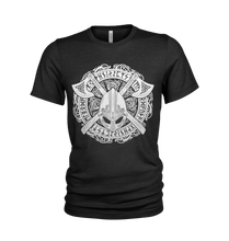 Load image into Gallery viewer, Berserker Warrior Runestones Vikings T-Shirt
