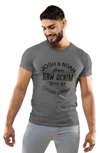 Load image into Gallery viewer, Josh &amp; Noah Raw Denim 100% organic Cotton Crew Neck Men's T Shirt
