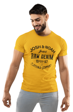 Load image into Gallery viewer, Josh &amp; Noah Raw Denim 100% organic Cotton Crew Neck Men's T Shirt
