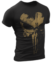 Load image into Gallery viewer, The Punisher Dark Gold Skull Men's T Shirt
