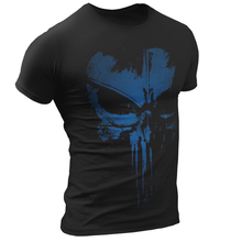 Load image into Gallery viewer, The Punisher Grunge Blue Skull Men's T Shirt
