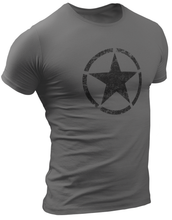 Load image into Gallery viewer, US Army Vintage Style Willys Jeep Star T Shirt
