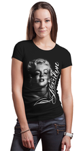 Load image into Gallery viewer, Marilyn Monroe Portrait Pose Ladies T-Shirt
